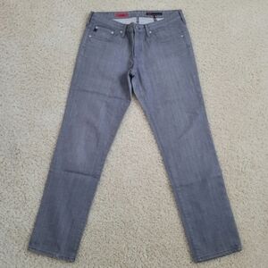 AG Adriano Goldschmeid The Stilt Gray Denim Straight Leg Jean 31R